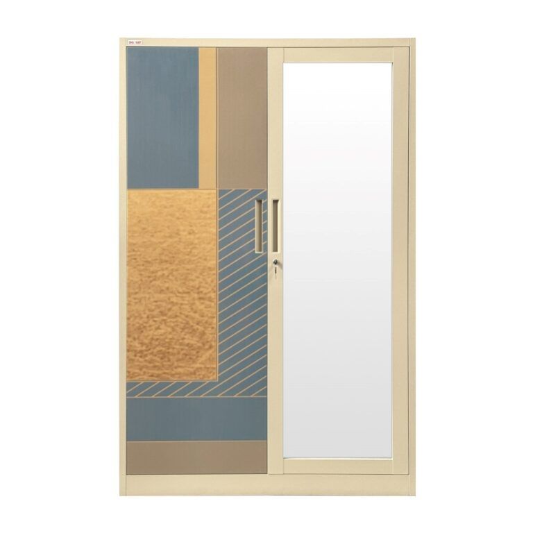 ตู้เสื้อผ้าเหล็ก 2 บานเปิด ลาย PATTERN