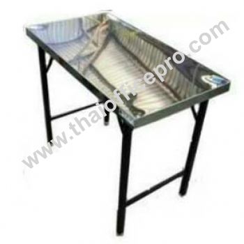 โต๊ะพับสแตนเลส ขาสวิง