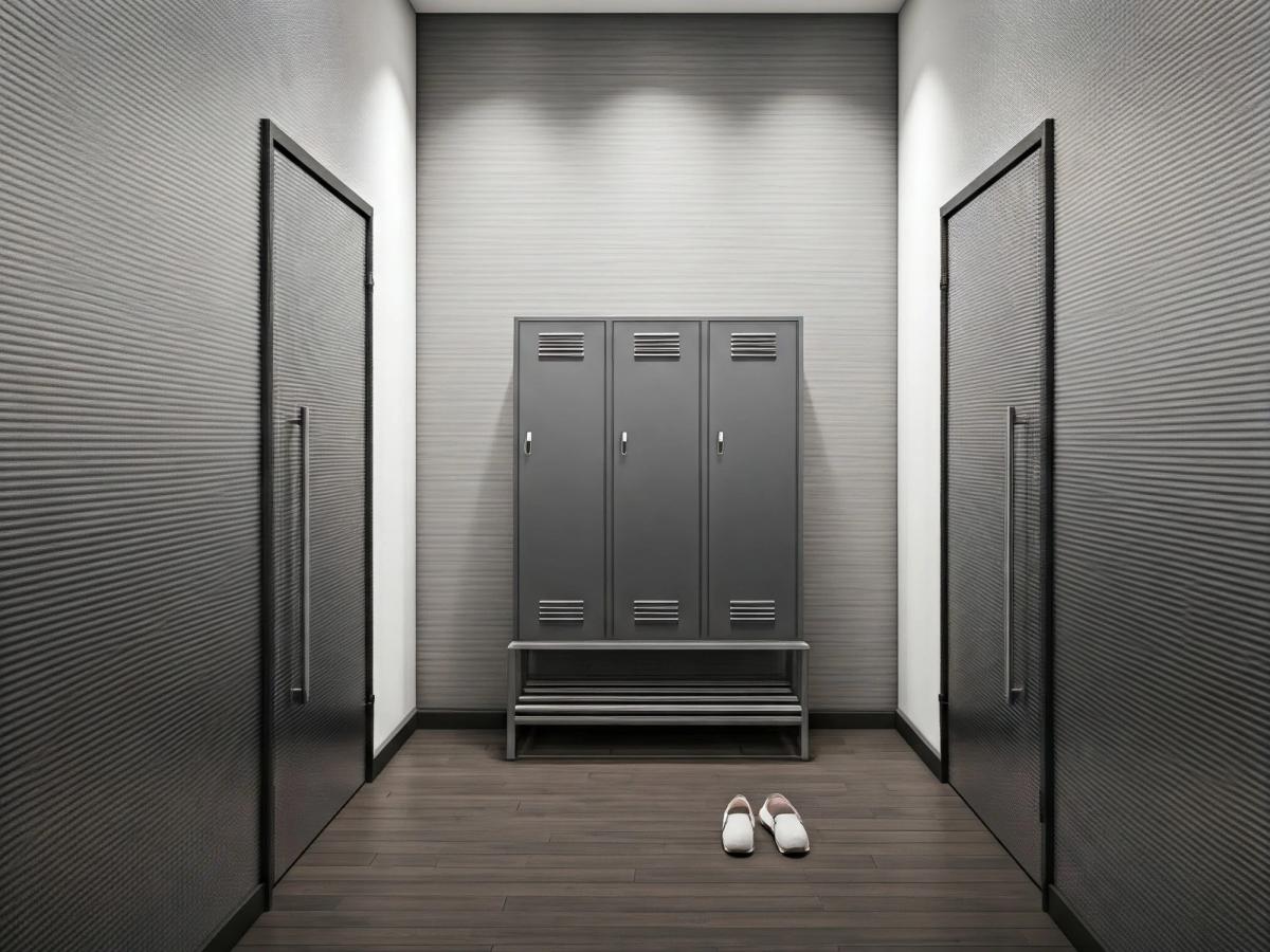 จัดทางเข้าออฟฟิศให้น่าอยู่ด้วย  "ชั้นวางรองเท้าเหล็ก"