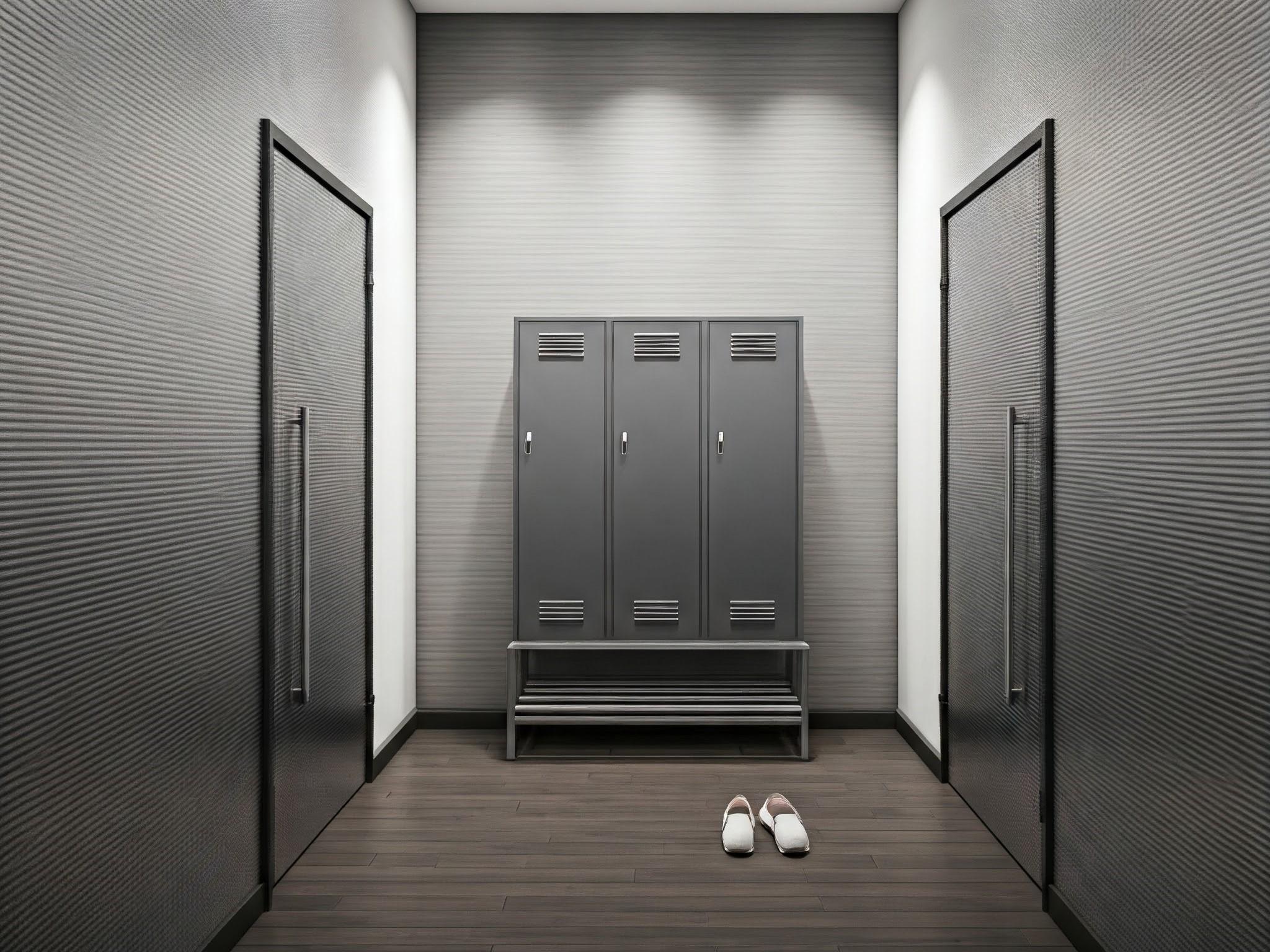 จัดทางเข้าออฟฟิศให้น่าอยู่ด้วย  "ชั้นวางรองเท้าเหล็ก"