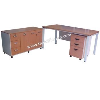 โต๊ะผู้บริหารขาเหล็ก รุ่นเพิร์ล 03