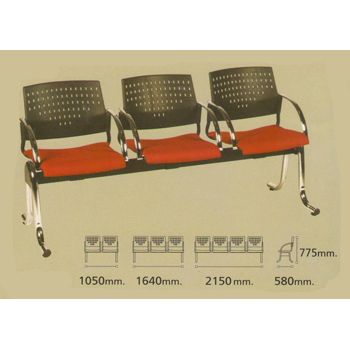 เก้าอี้พักคอย มีเท้าแขน 4 ที่นั่ง