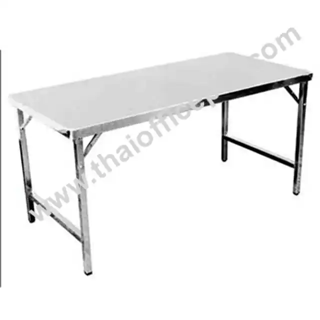 โต๊ะสแตนเลส ขาพับได้