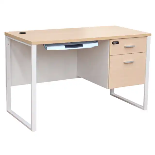 โต๊ะคอมพิวเตอร์ขาเหล็ก กุญแจล๊อกรหัส ขนาด 1.20 ม.