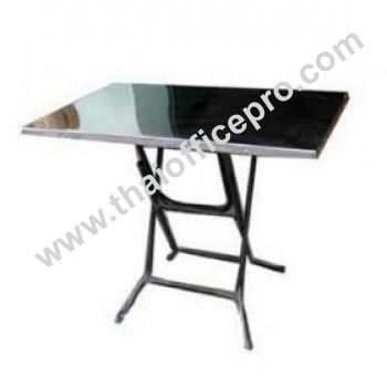 โต๊ะพับหน้าสแตนเลส