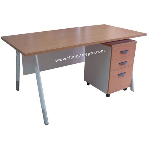 โต๊ะทำงานขาเหล็ก รุ่นไดมอนด์ 01