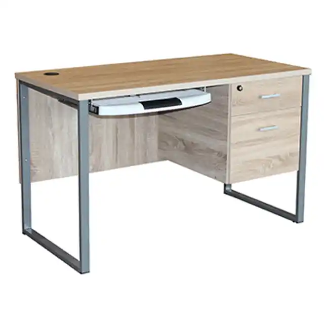 โต๊ะคอมพิวเตอร์ขาเหล็ก กุญแจล๊อกตลอด ขนาด 1.20 ม.