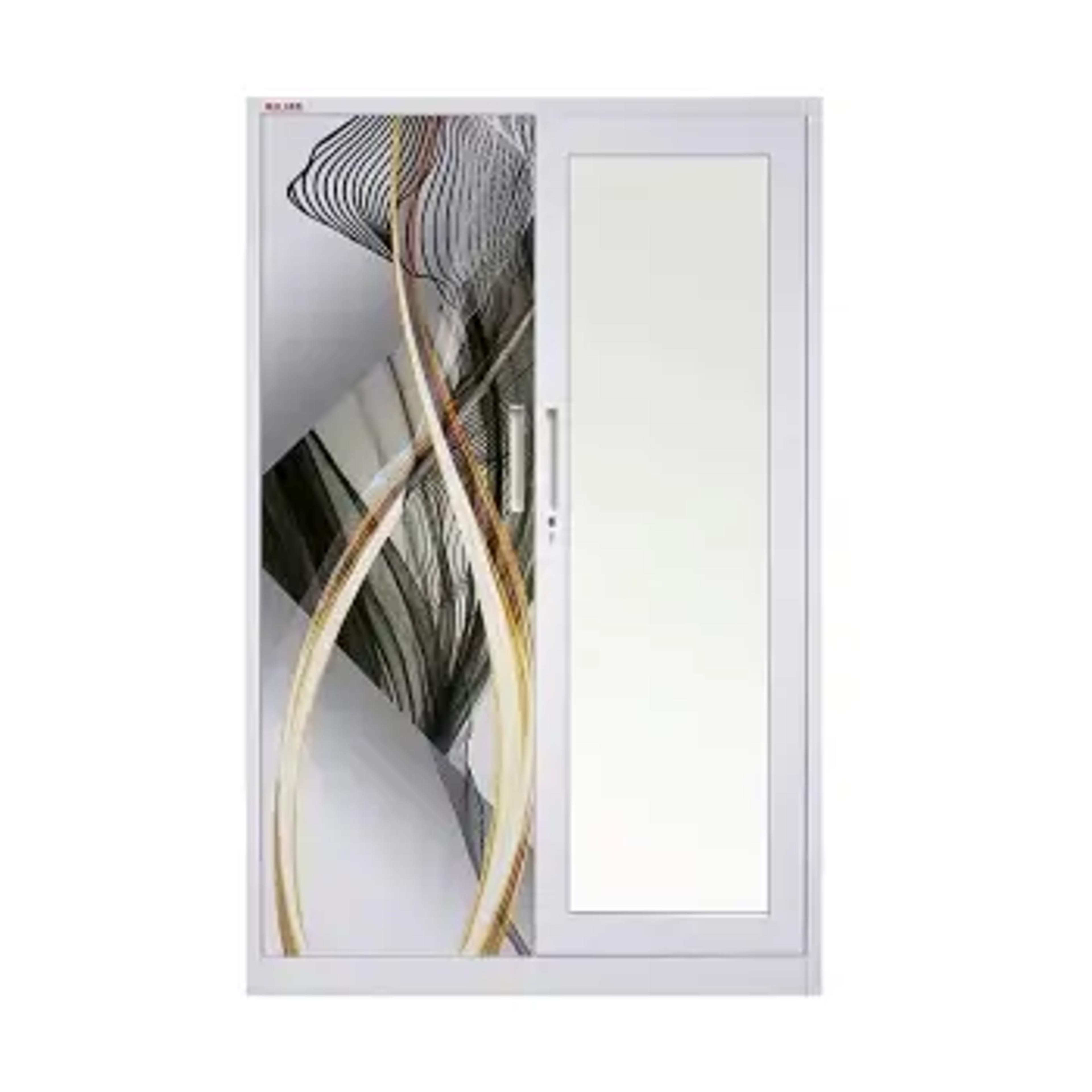 ตู้เสื้อผ้าเหล็ก 2 บานเปิด ลาย MITEE