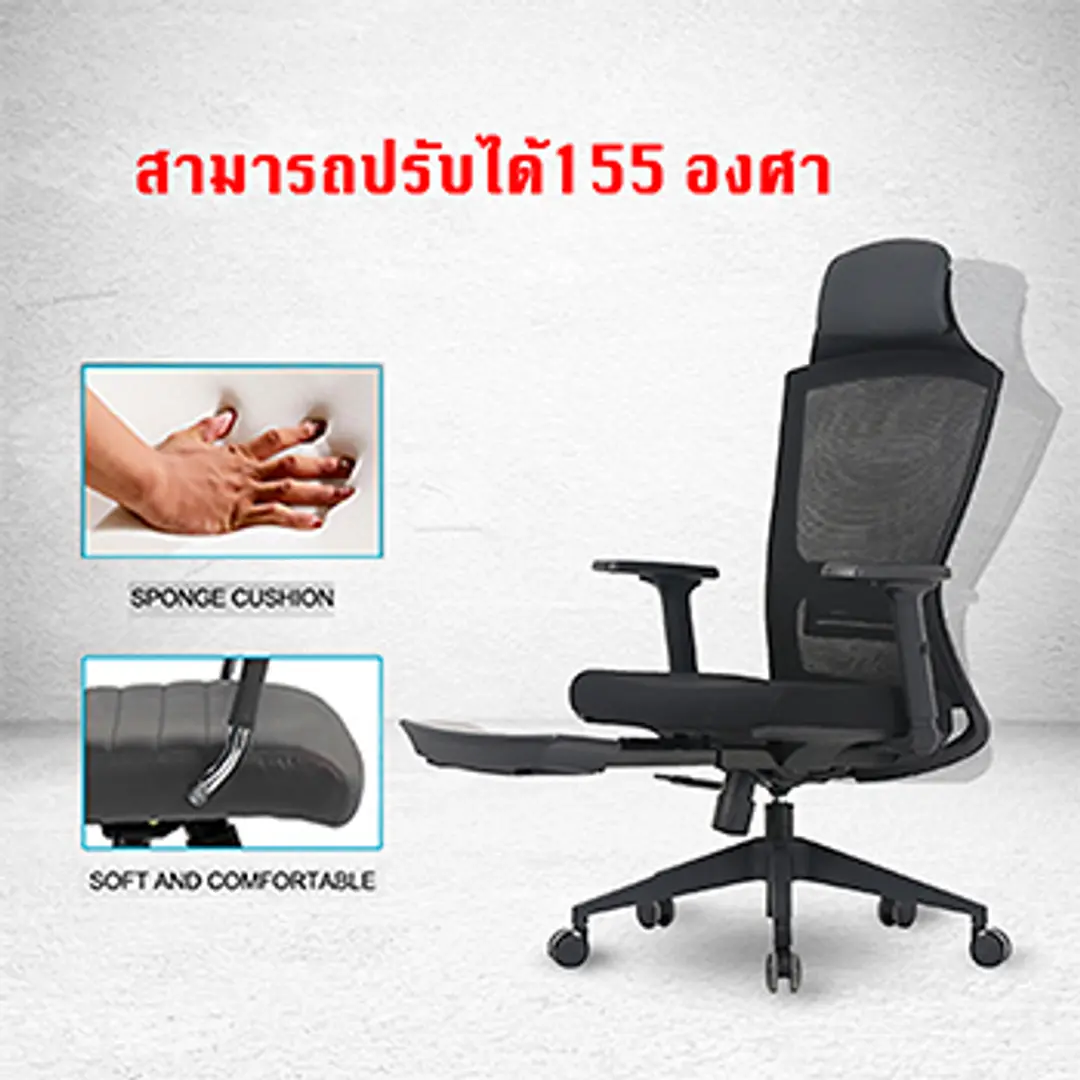 เก้าอี้สุขภาพ มีที่พักเท้า