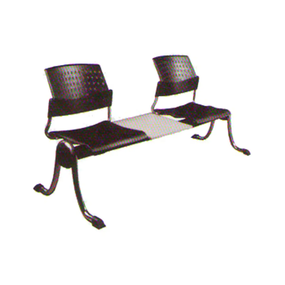 เก้าอี้แถวพักคอย 2 ที่นั่ง + โต๊ะ