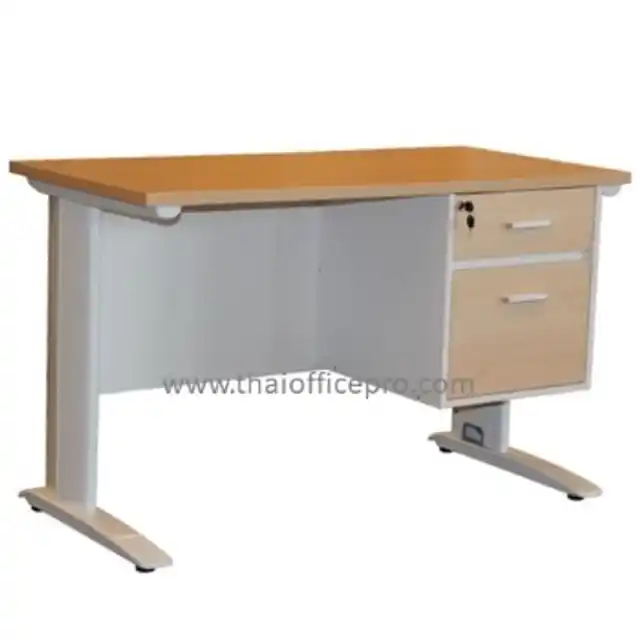โต๊ะทำงานขาเหล็ก 2 ลิ้นชัก
