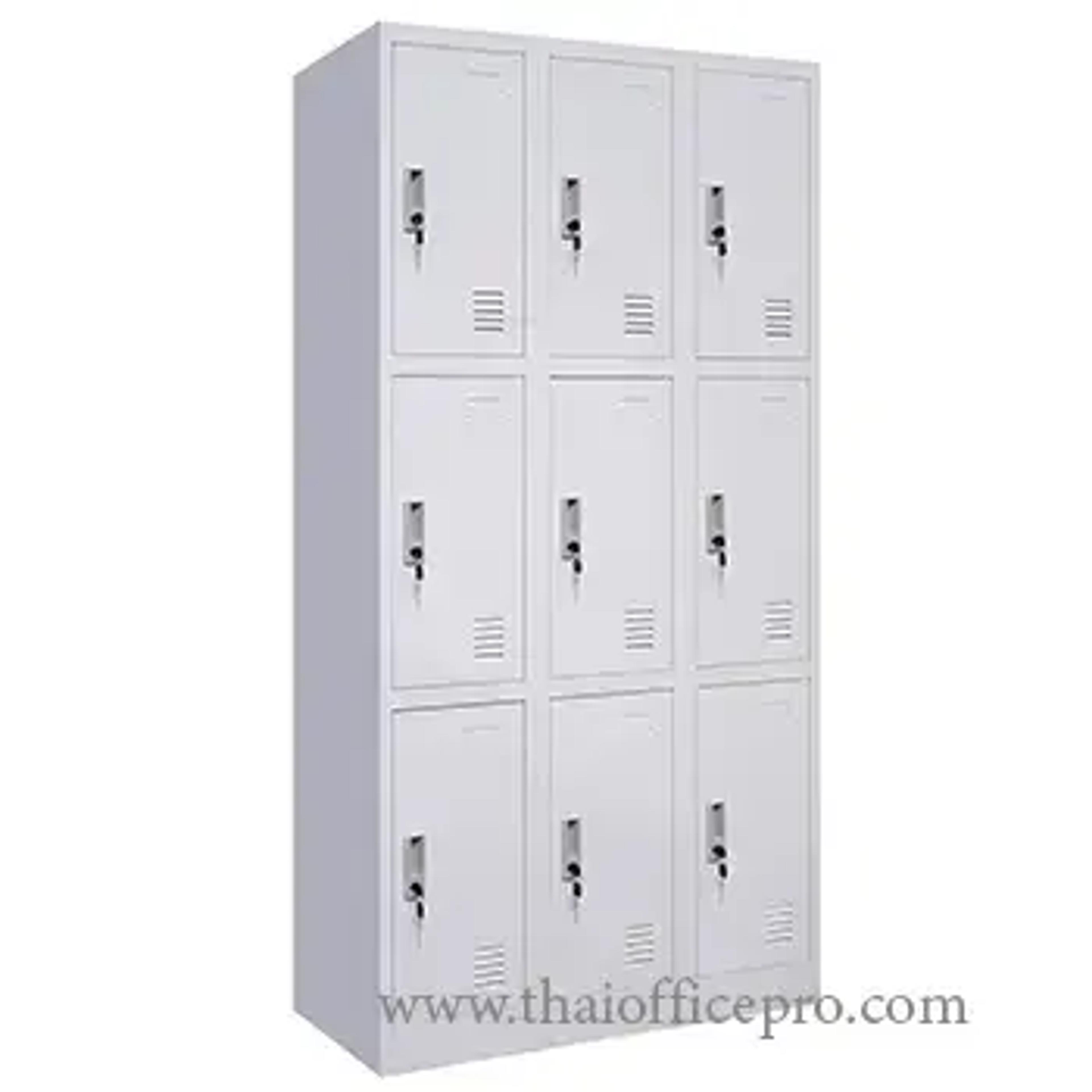 ตู้ล็อคเกอร์ 9 ช่อง จากThaiofficepro