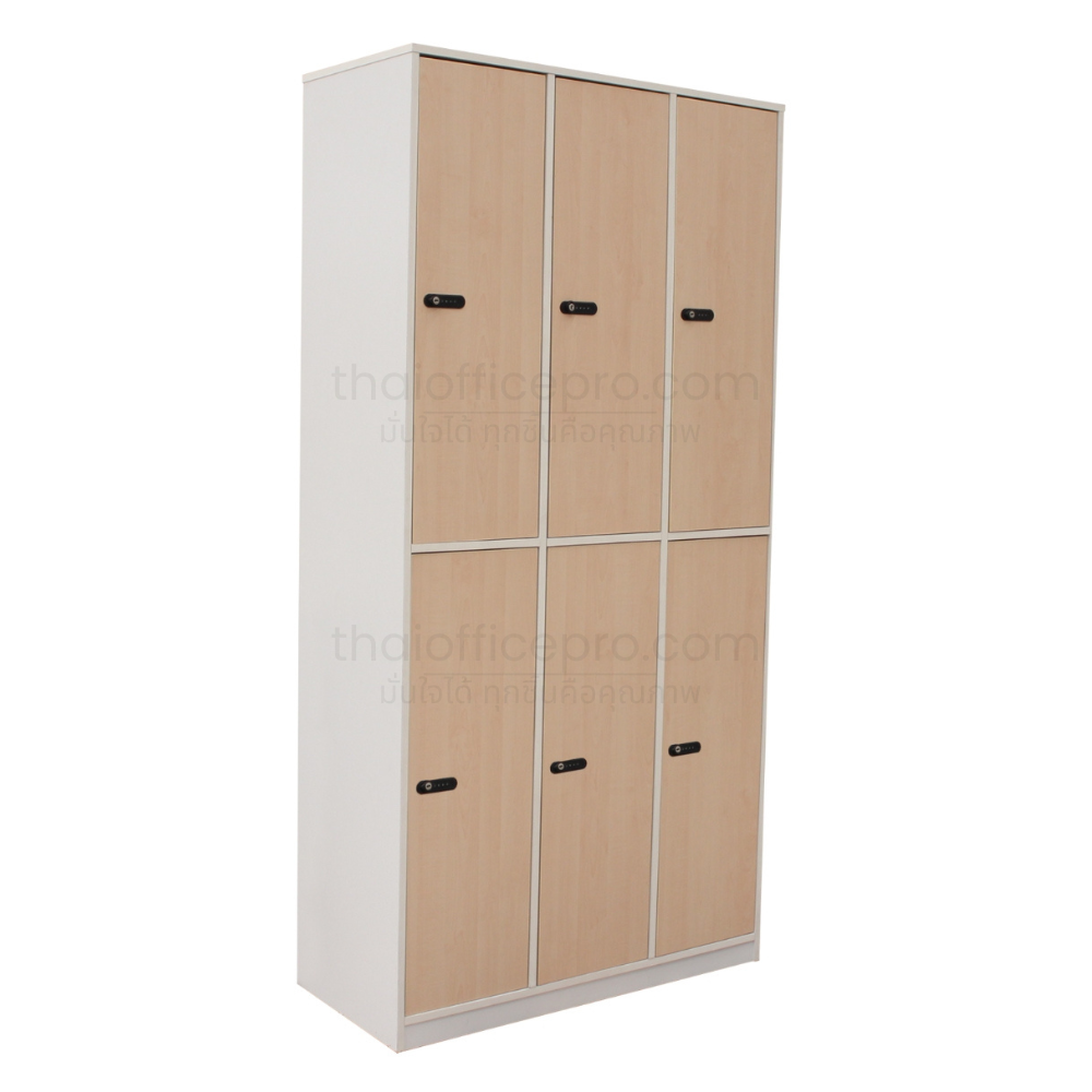 ตู้ล็อคเกอร์ไม้ 6 ช่อง