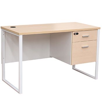 โต๊ะทำงานขาเหล็ก  กุญแจล๊อกรหัส ขนาด 1.20 ม