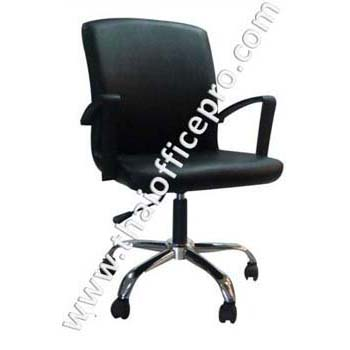 เก้าอี้สำนักงาน ขาเหล็ก พนักพิงโยกได้