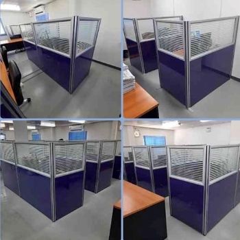 พาร์ทิชั่นกระจกขัดลาย แบบมีกรอบ เริ่มต้นที่