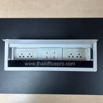 กล่องปลั๊กไฟหน้าโต๊ะ Cable box