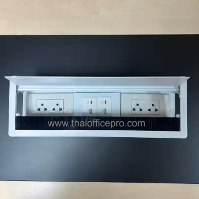 กล่องปลั๊กไฟหน้าโต๊ะ Cable box