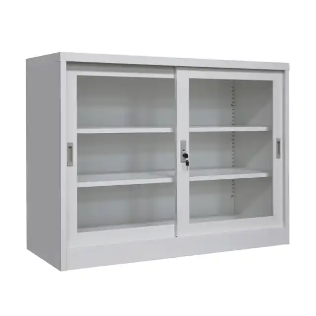 ตู้เอกสารบานเลื่อนกระจก 3ฟุต/4ฟุต/85ซม