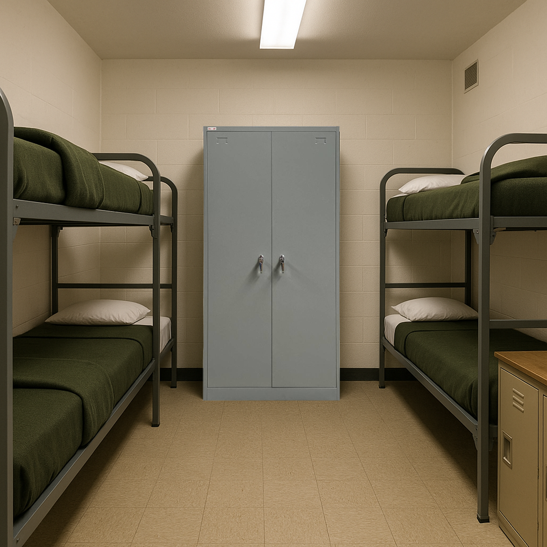 ตู้เสื้อผ้าบานเปิด สเปคราชการ รุ่น T-GOV