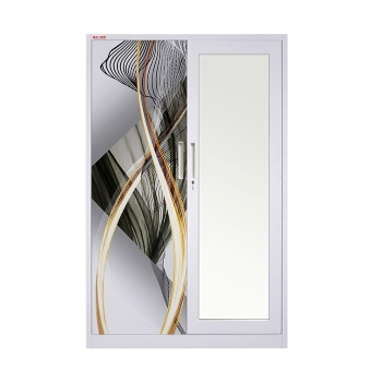 ตู้เสื้อผ้าเหล็ก 2 บานเปิด ลาย MITEE