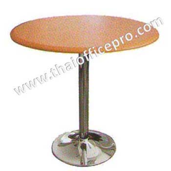 โต๊ะประชุมกลม 80 ซม ขาชุบ