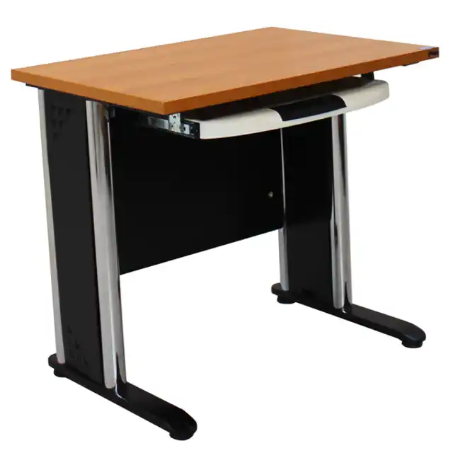 โต๊ะคอมพิวเตอร์ขาโครเมี่ยม ขนาด 80 ซม