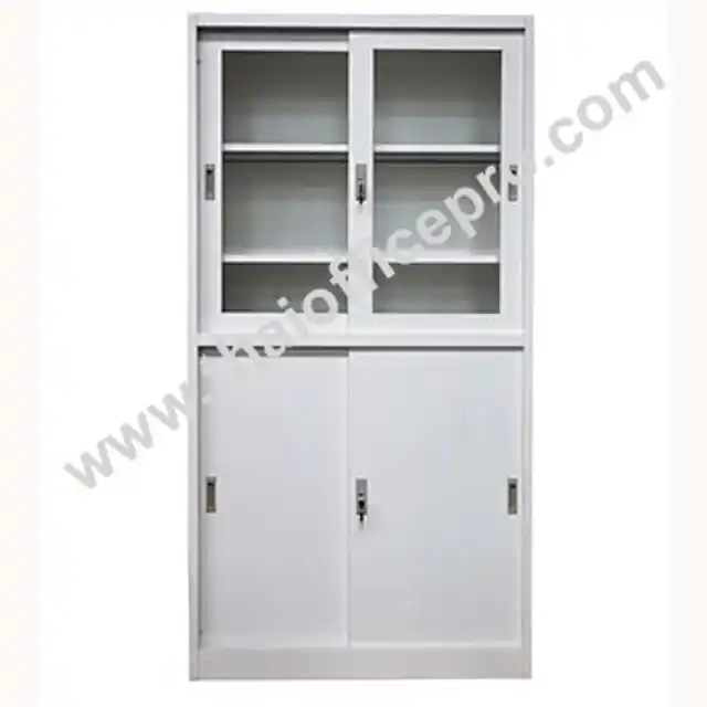 ตู้เหล็ก บานเลื่อน กระจก/ทึบ 3ฟุต / 85ซม