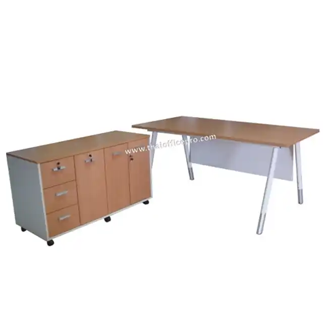 โต๊ะทำงาน ขาเหล็ก รุ่นไดมอนด์ 02