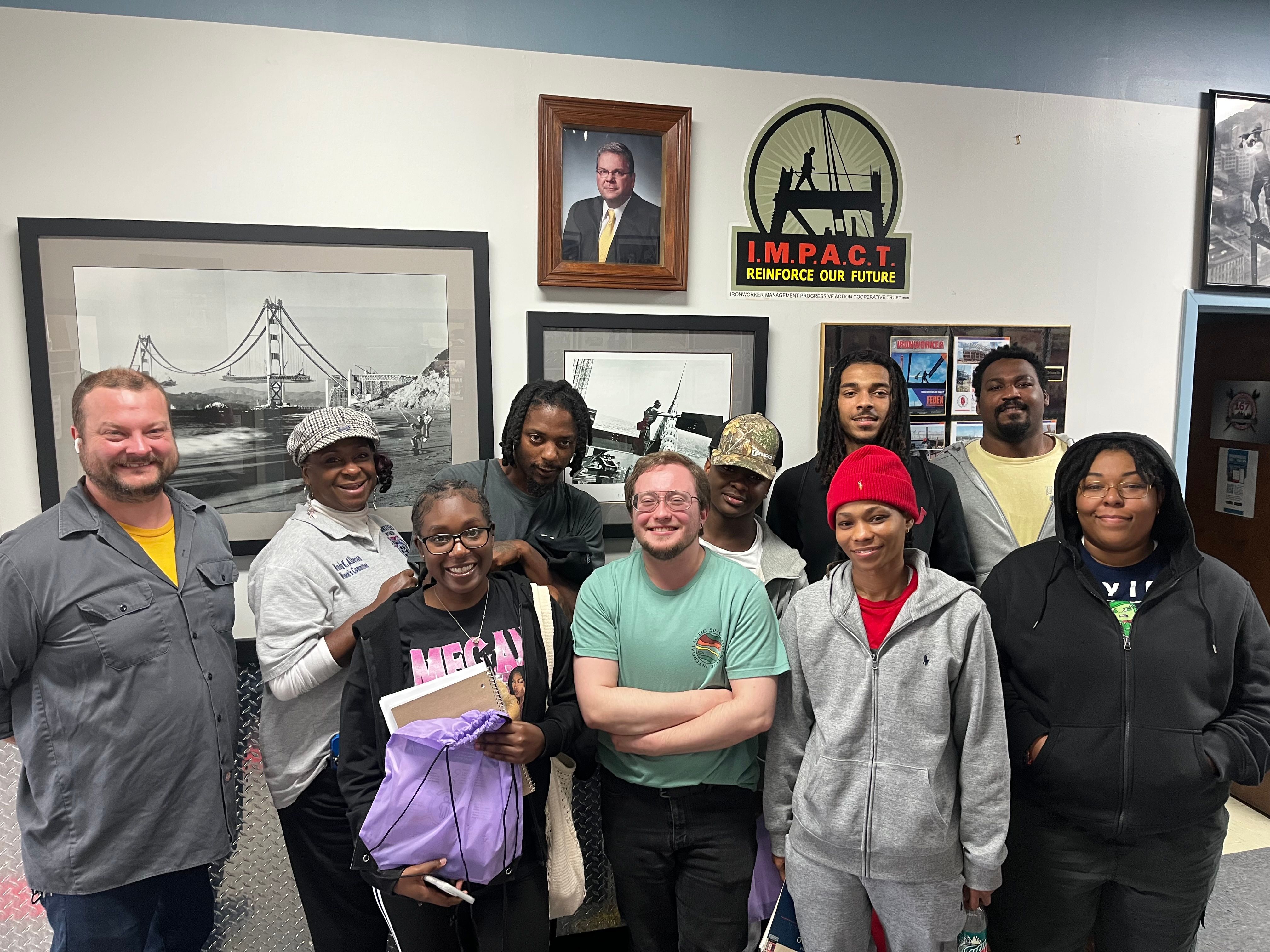 Matt Brown (left) with MSCC Class Cohort 4