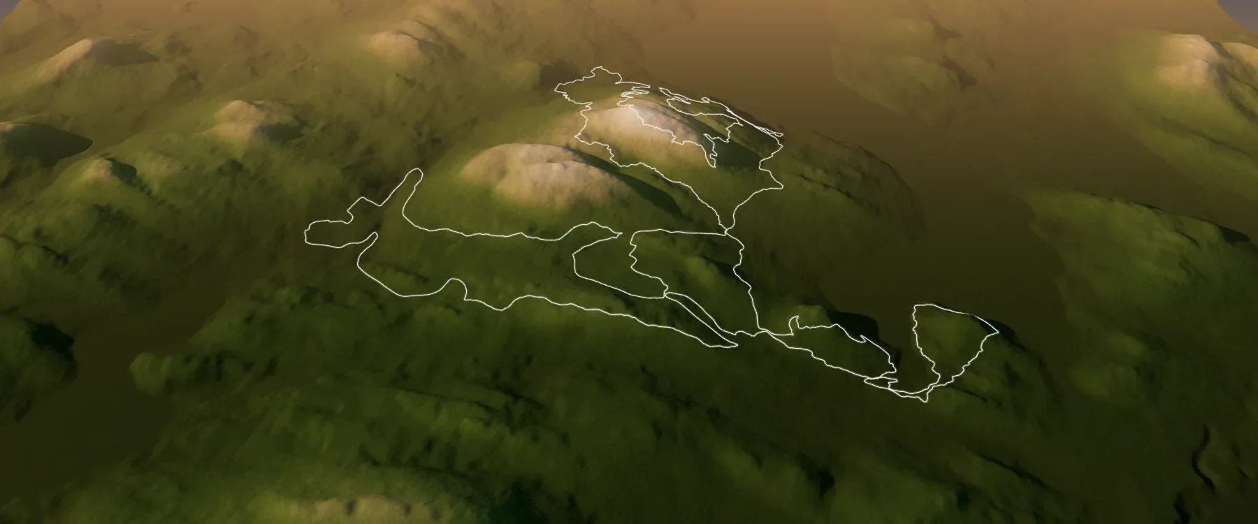 Real relief of the Trail du Coureur des Bois 48 km — Duchesnay course, with the official line from start to finish