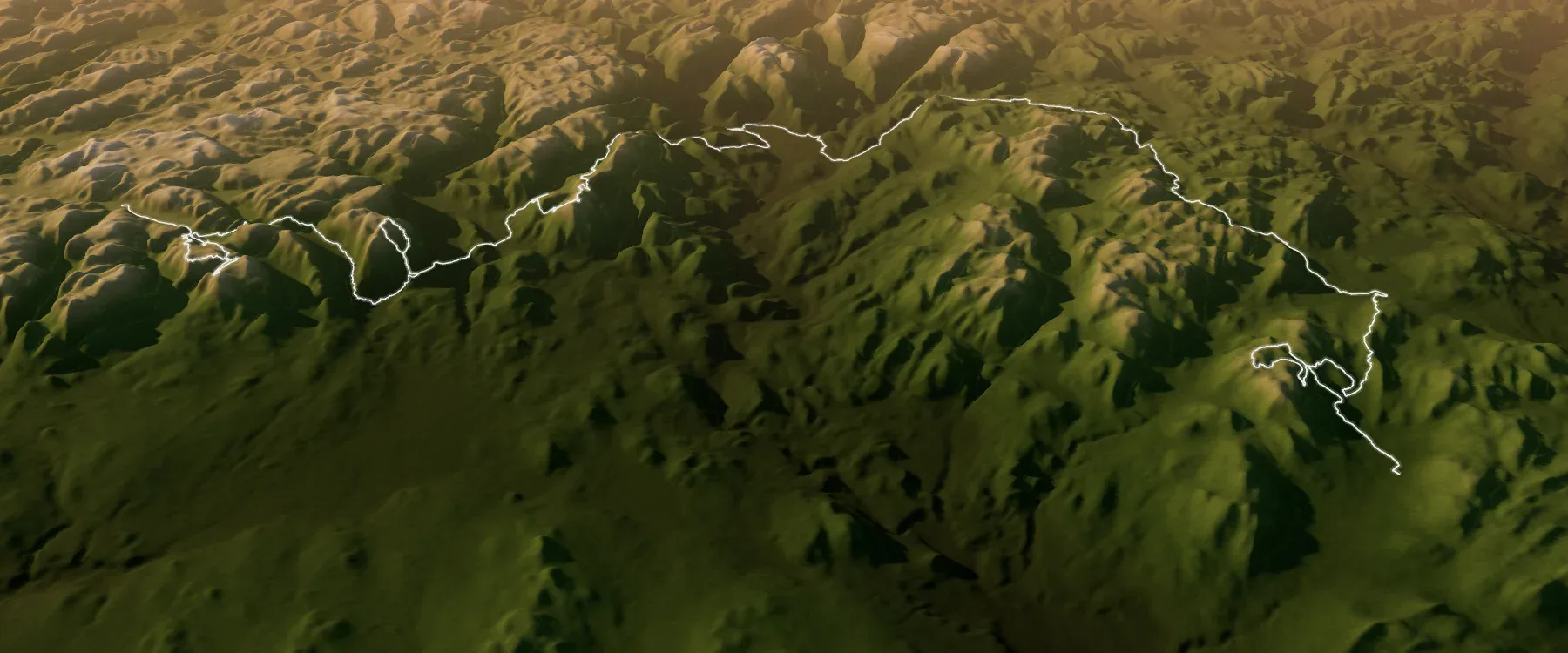 Relief réel du parcours de Harricana 125 km — Charlevoix, avec le tracé officiel du départ à l'arrivée