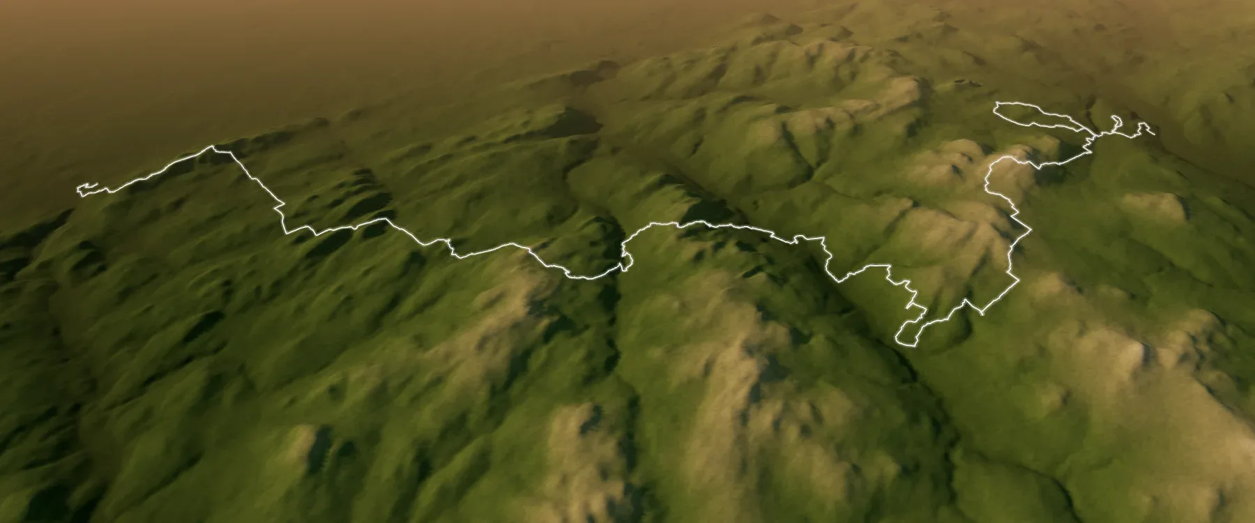 Real relief of the Notos 65 km — Centre-du-Québec course, with the official line from start to finish