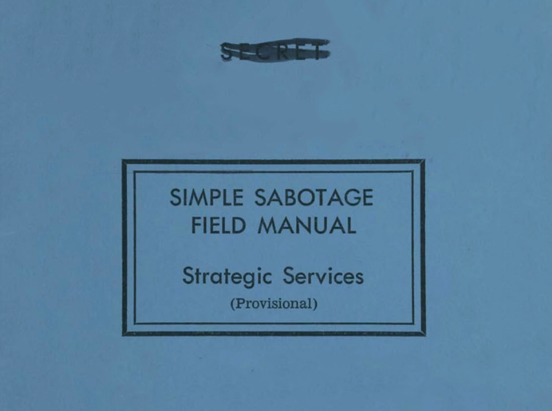 Declassified CIA Guide to Sabotaging Fascism