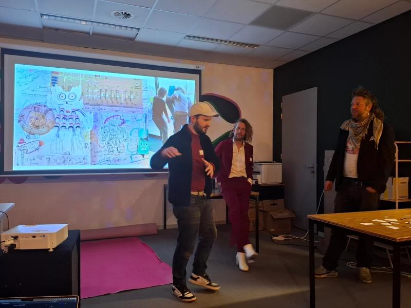Leon Denise presenting Robotagotchi, March 2025
