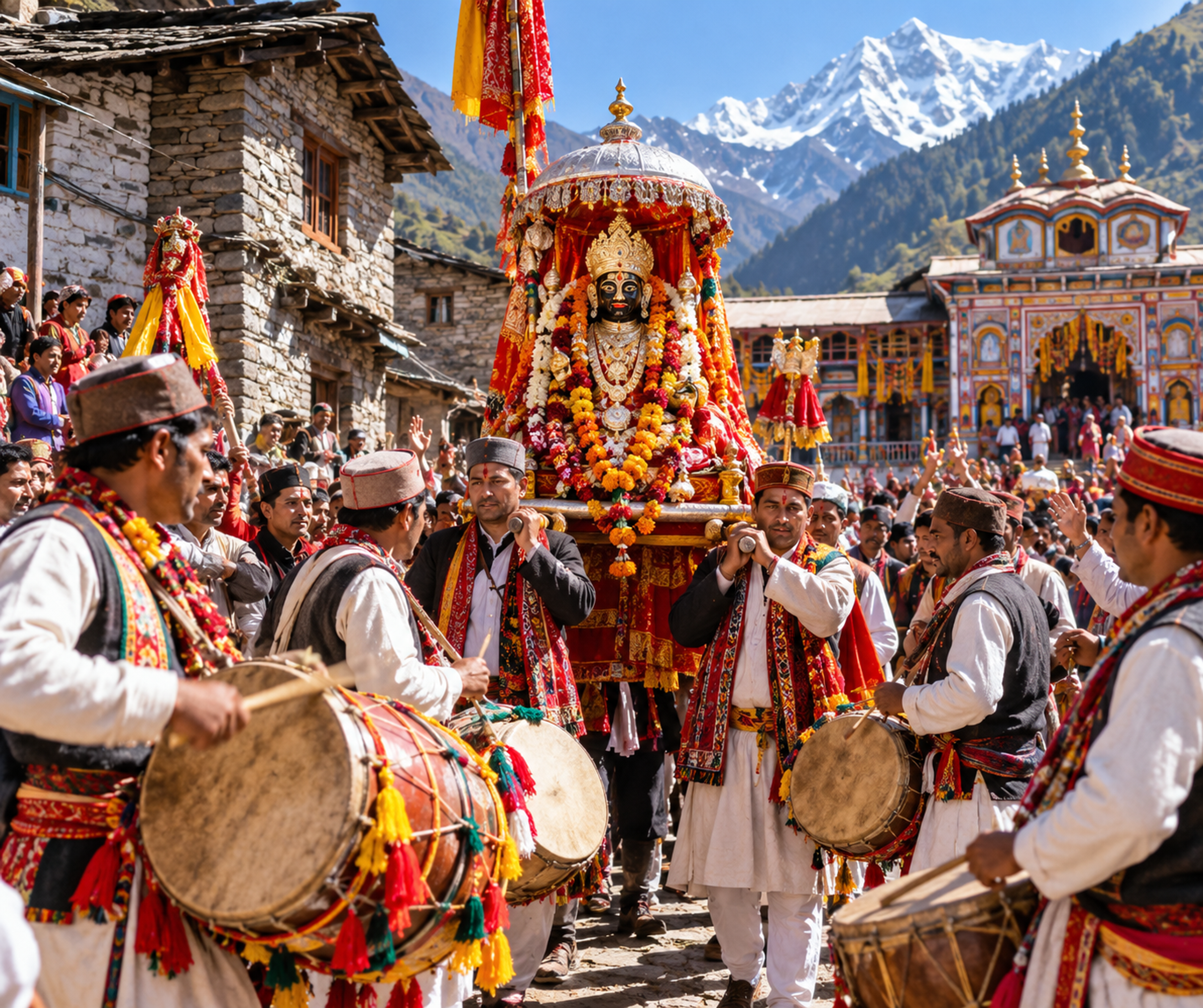 बदरीनाथ के बामणी गांव में धूमधाम से संपन्न हुआ सदियों पुराना 'गाडू उत्सव', ढोल-दमाऊं और जागरों के बीच पहुंचे भगवान कुबेर