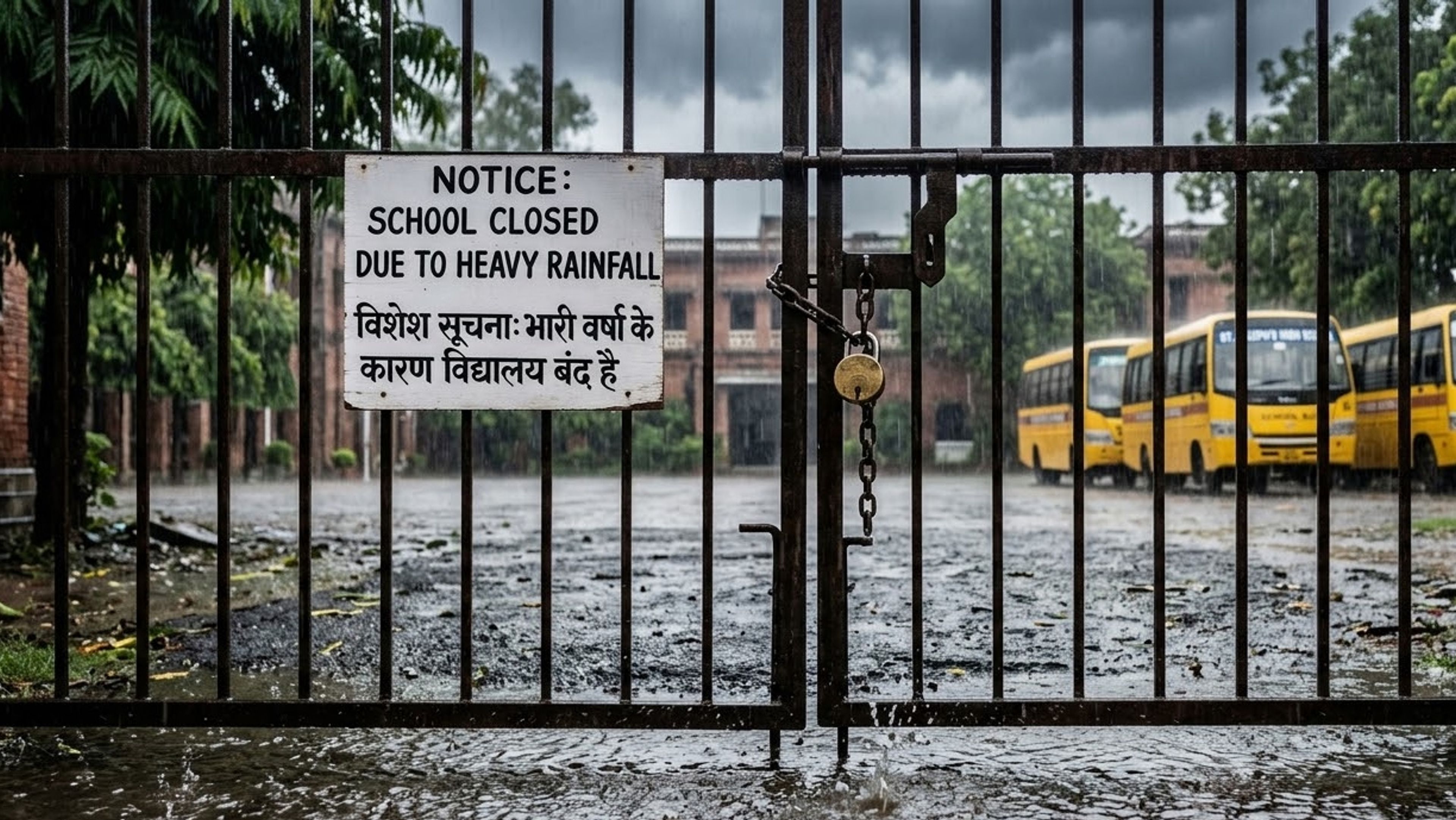 यूपी में भारी बारिश का अलर्ट: आगरा, फिरोजाबाद और मैनपुरी में शनिवार को 12वीं तक के स्कूल बंद; डीएम का सख्त आदेश जारी