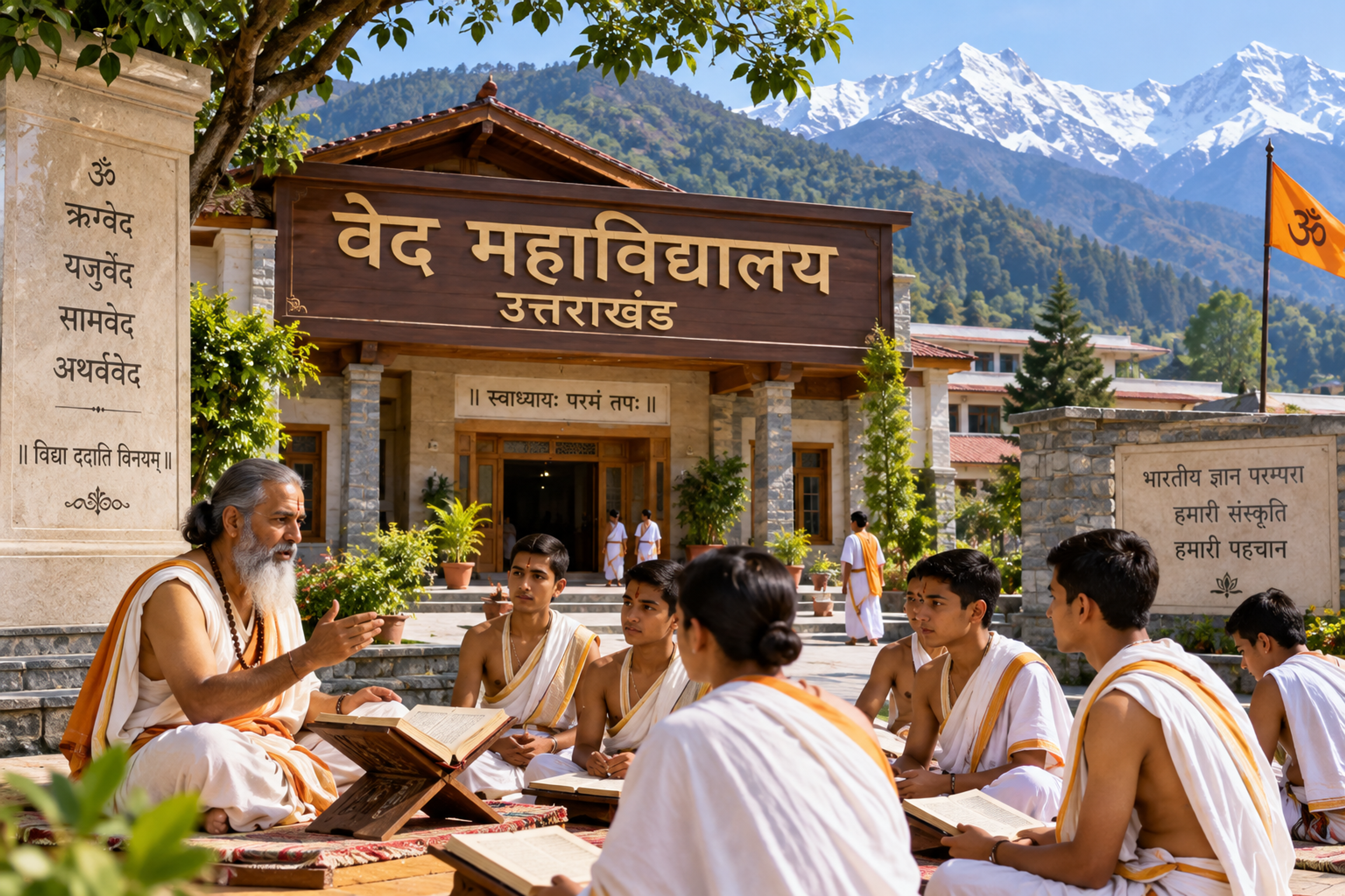 उत्तराखंड को बड़ी सौगात: रुद्रप्रयाग में खुलेगा भव्य 'वेद महाविद्यालय', कैंपस में मोबाइल रहेगा पूरी तरह बैन; BKTC ने दी 22 नाली जमीन