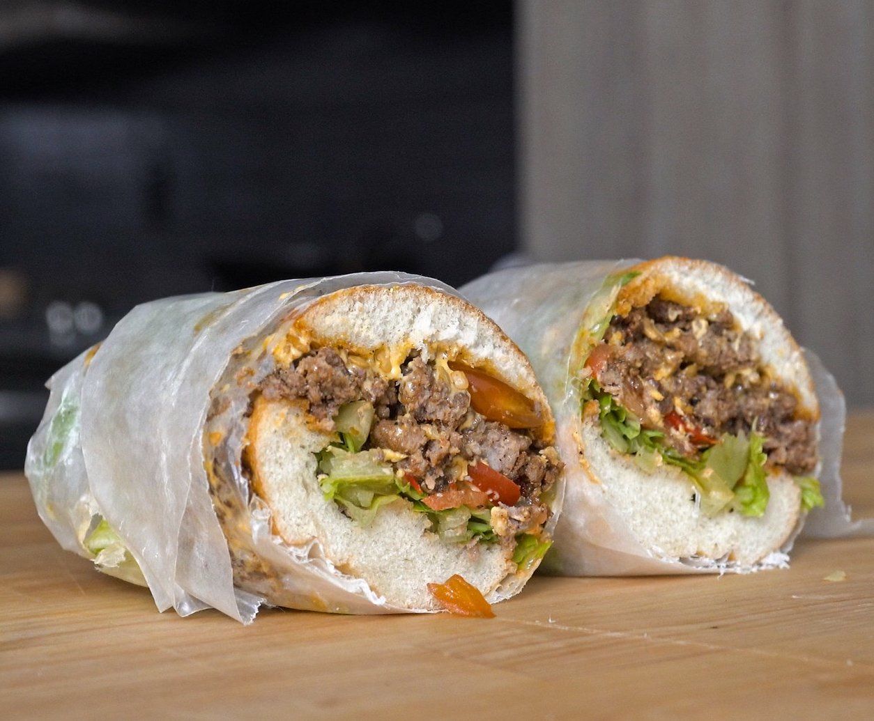 Bison Chopped Cheese w/ Peppers-image