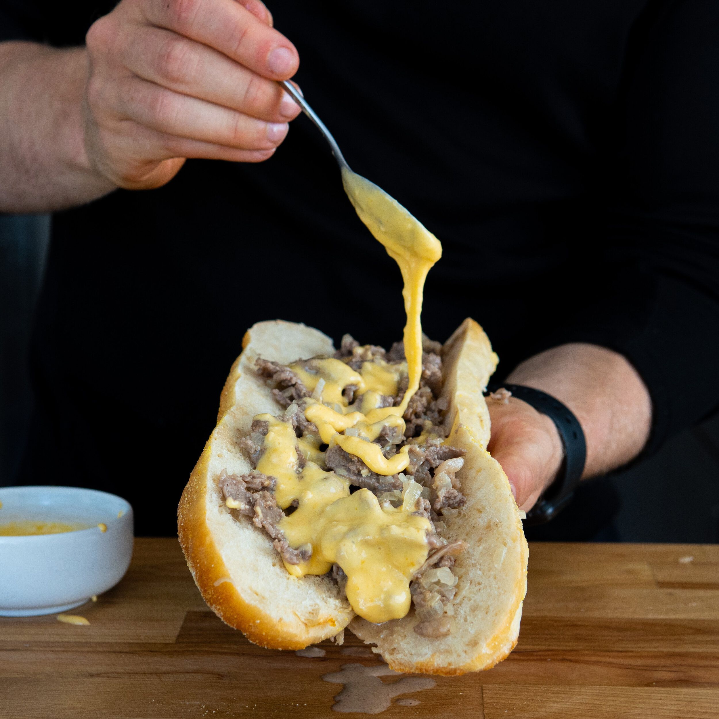 The Philly Cheesesteak (Whiz Wit) | Prep the steak | CookWell