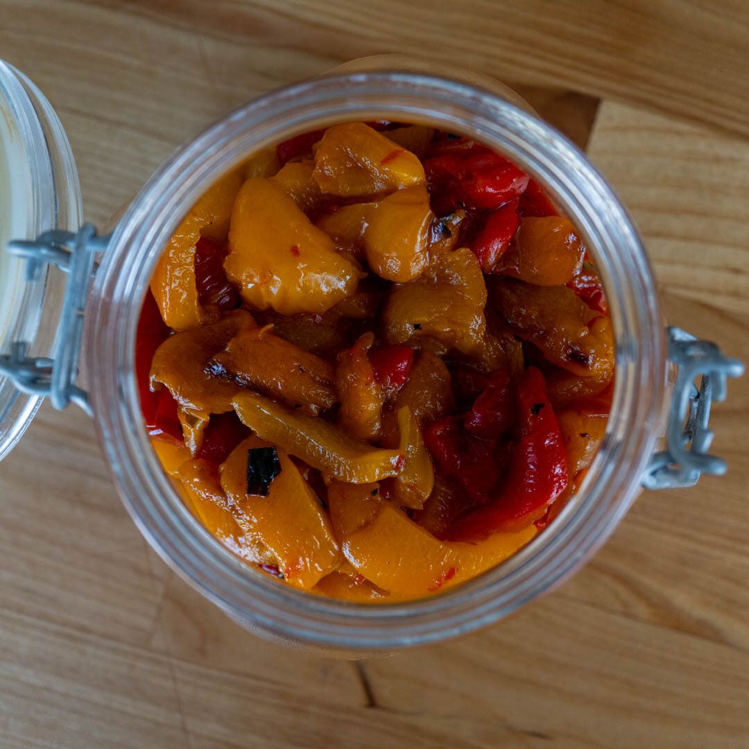 Roasted Peppers | Chop the peppers | CookWell