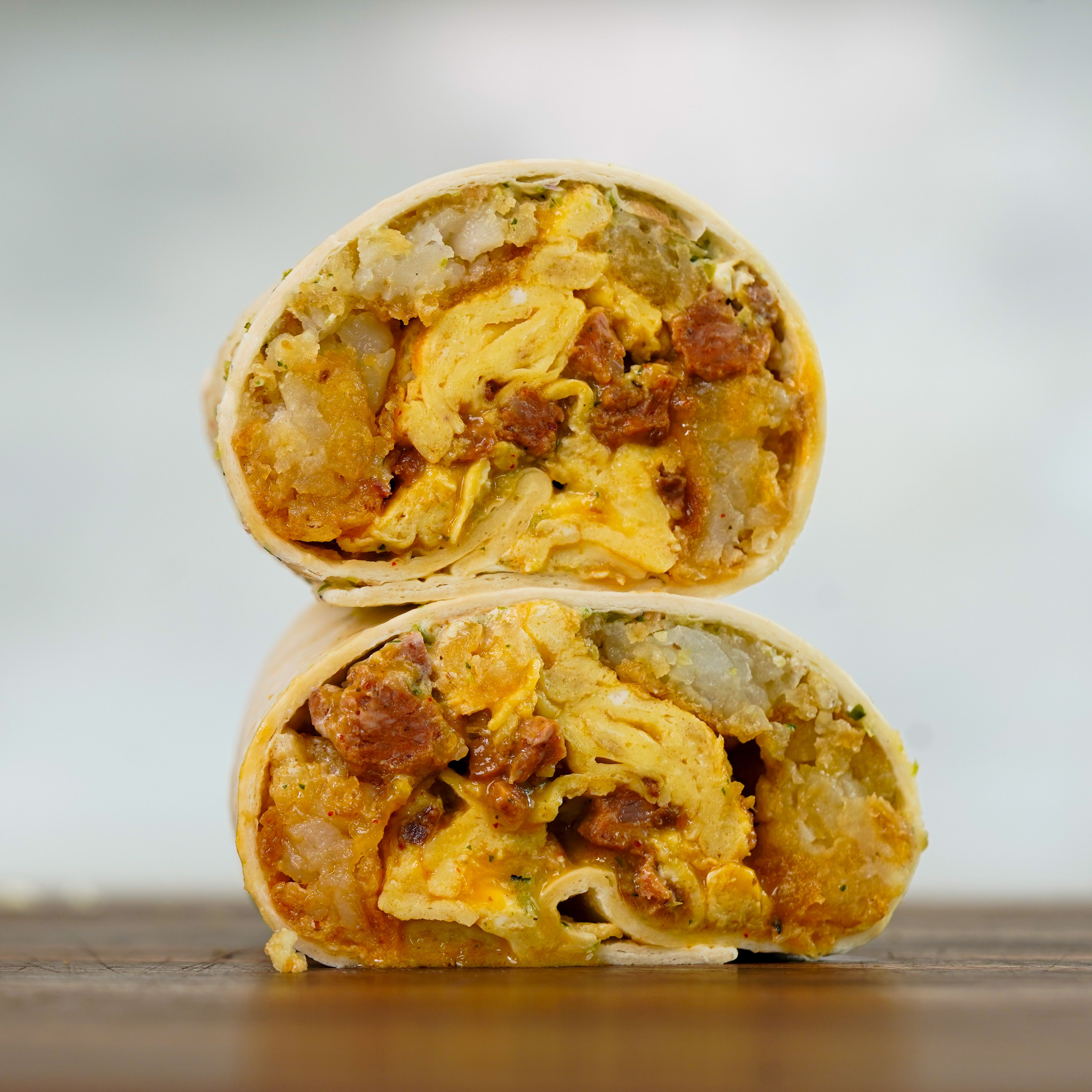 Cheesy Chorizo Breakfast Burrito | CookWell