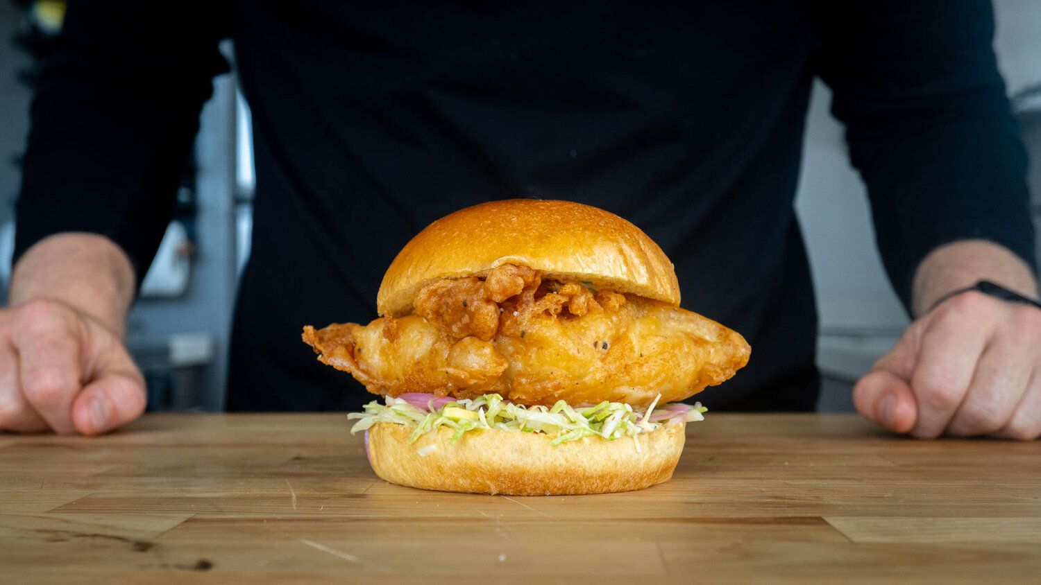 Beer Battered Fish Sandwich | Mix the sauce & slaw | CookWell