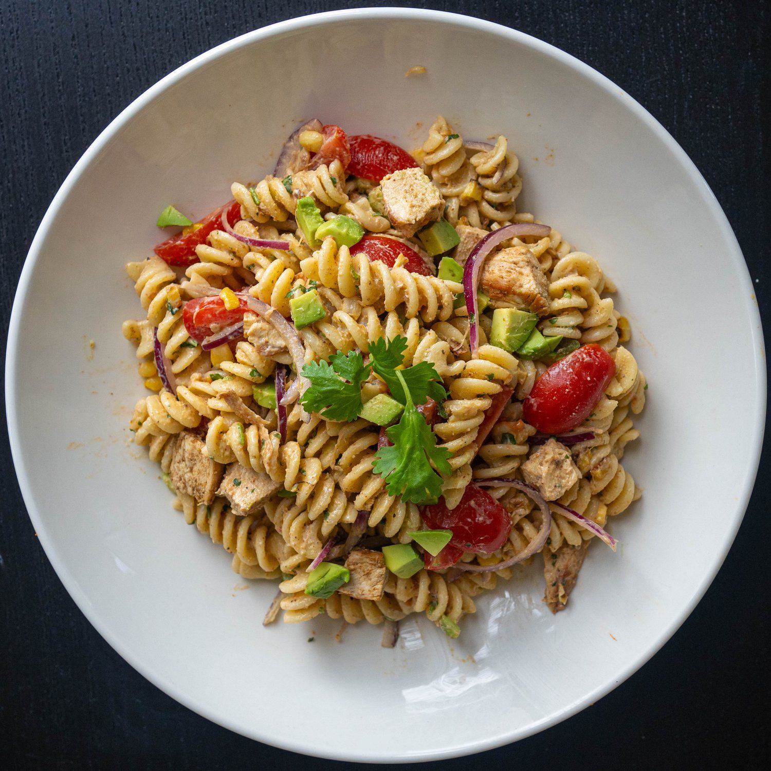 Cilantro Avocado Pasta & Chicken Salad-image