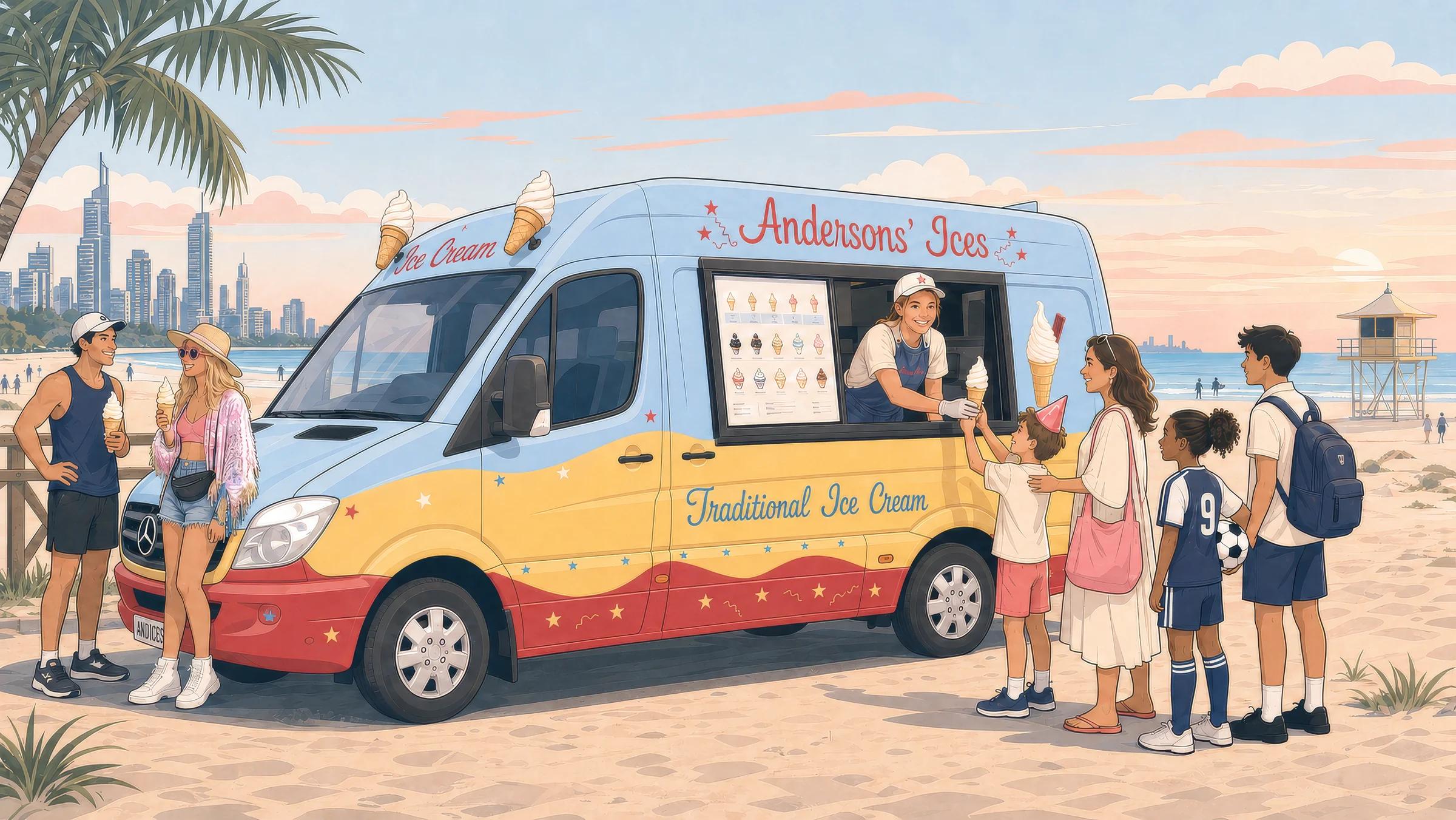 Andersons' Ices food truck