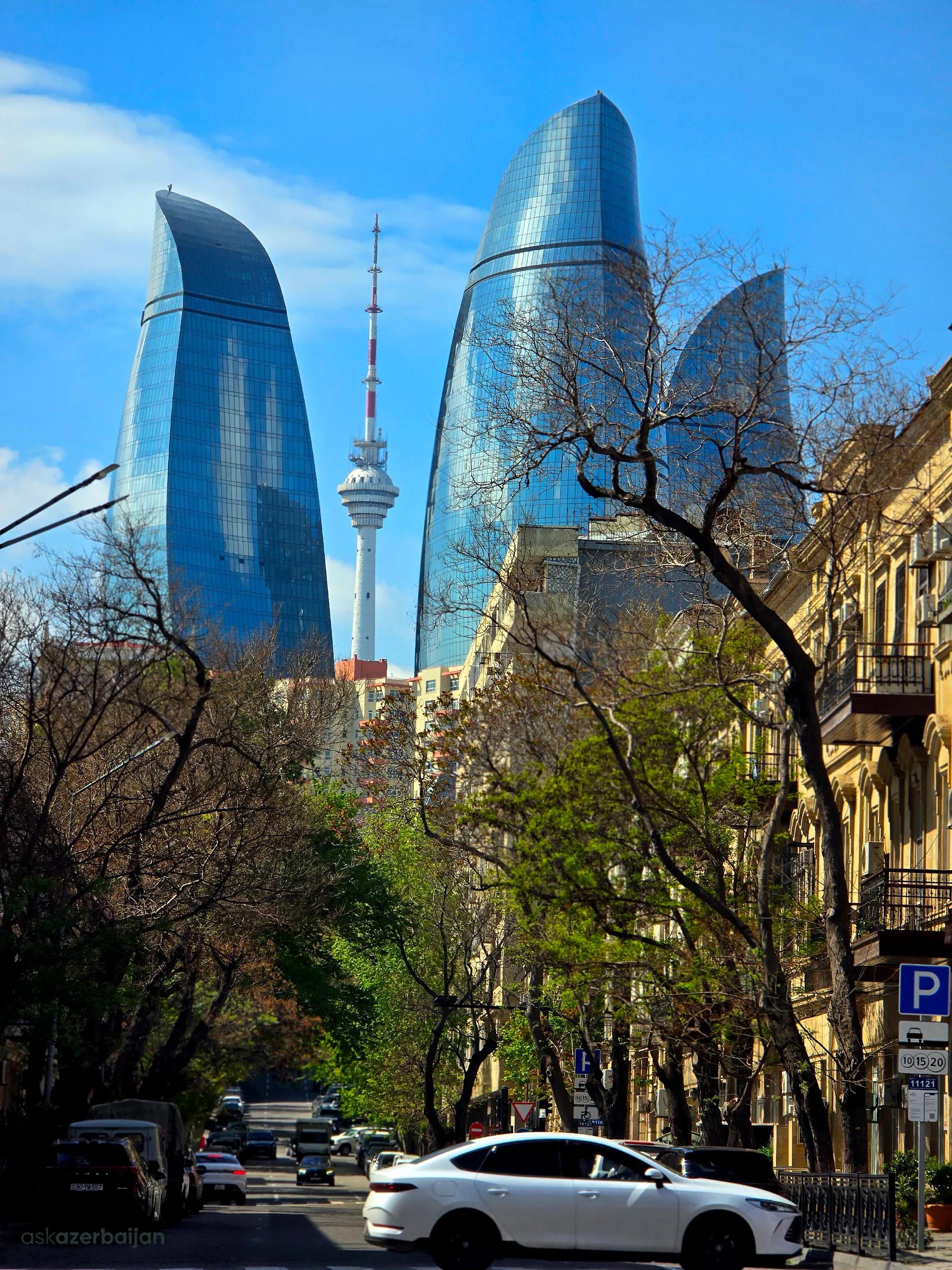 Flame Towers & Historic Baku