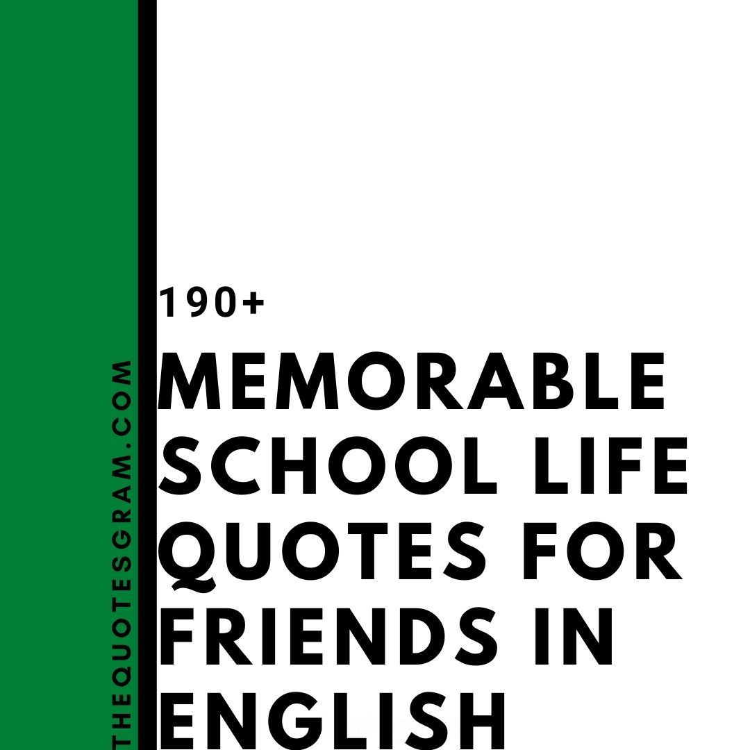 School Life Quotes