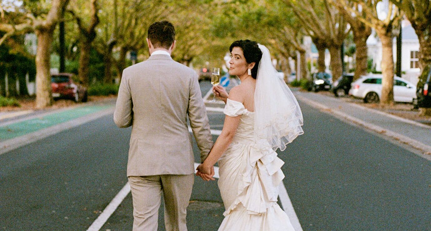 Beabea's founders Sarah Tabak and Benjamin Eyres' Blue Auckland Wedding | VEIL Magazine