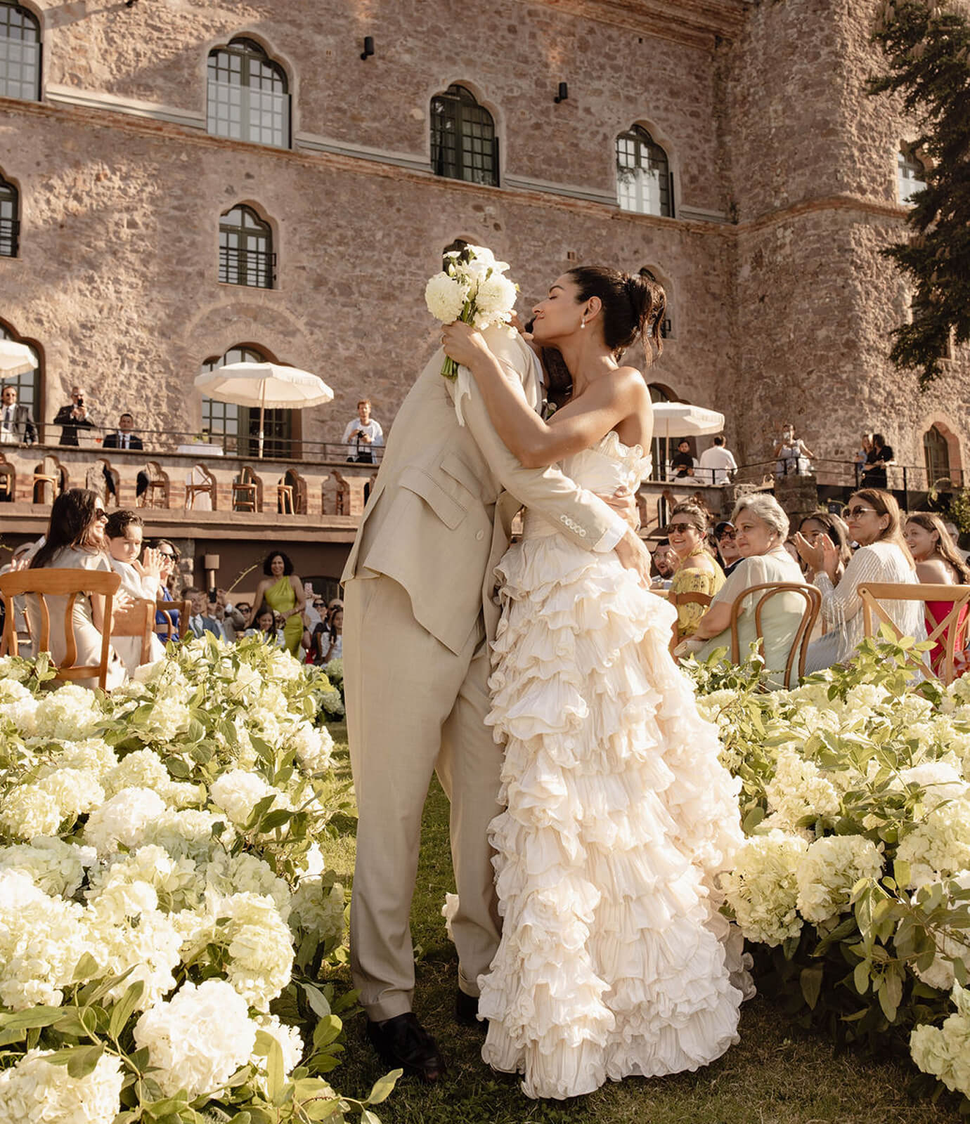 Paola Coriat & Patrick de la Guardia's Château de Théoule Wedding | VEIL Magazine
