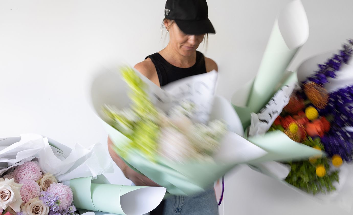 Hannah Moore Sniff Flowers Hawkes Bay